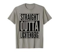 Straight Outta Lichtenberg Berlino Germania Quartiere Maglietta