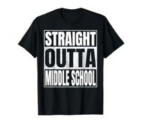 Straight Outta Middle School Class 2026 Graduate Year Middle Maglietta
