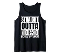 Straight Outta Middle School Class 2026 Graduation Funny Canotta