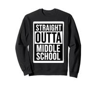 Straight Outta Middle School Graduate Graduate Party Felpa