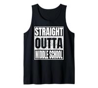 Straight Outta Middle School Graduation Class 2026 Funny Canotta