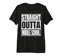 Straight Outta Middle School Graduation Class 2026 Funny Maglietta Premium