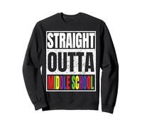 Straight Outta Middle School Graduation Class Of 2025 Gifts Felpa