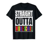 Straight Outta Middle School Graduation Class Of 2025 Gifts Maglietta