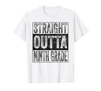 Straight Outta Ninth Grade Class of 2026 Graduate 9th Grade Maglietta