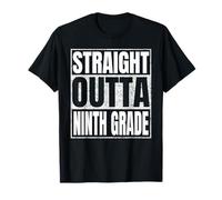 Straight Outta Ninth Grade Graduate Class Of 2025 9th Grade Maglietta