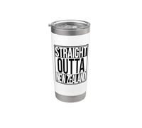 Straight Outta Nuova Zelanda Bicchiere termico in acciaio inox doppia parete