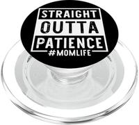 Straight Outta Pazienza Mamma Vita Mamma Festa della mamma PopSockets PopGrip per MagSafe
