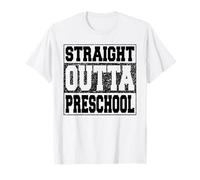 Straight Outta Preschool Funny 2025 Pre-school Graduation Maglietta