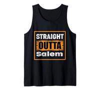 Straight Outta Salem, Oregon, USA, Stile retrò Vintage Invecchiato Canotta