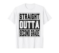 Straight Outta Second Grade Funny 2026 2nd Graduation Gifts Maglietta