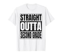 Straight Outta Second Grade Graduate Class of 2026 2nd Grade Maglietta