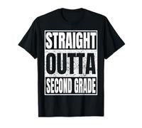 Straight Outta Second Grade Senior Graduation Tee 2nd Grade Maglietta