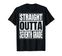 Straight Outta Seventh Grade Class 2026 Graduate 7th Grade Maglietta