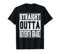 Straight Outta Seventh Grade Funny Graduation 2026 7th Grade Maglietta
