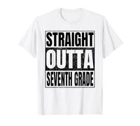 Straight Outta Seventh Grade Graduate Class 2026 7th Grade Maglietta