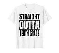 Straight Outta Tenth Grade Graduate Class of 2026 10th Grade Maglietta