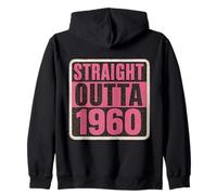 Straight Outta The 60's 1960 Born Birthday Vintage da donna Felpa con Cappuccio