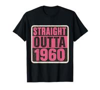Straight Outta The 60's 1960 Born Birthday Vintage da donna Maglietta