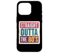 Straight Outta The 80's 1980's Born Birthday Uomini Donne Retro Custodia per iPhone 16 Pro
