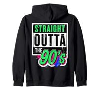 Straight Outta The 90's 1990's Born Birthday Uomini Donne B-day Felpa con Cappuccio