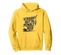 Straight Outta the Penalty Box Funny Hockey Hockey Felpa con Cappuccio