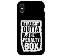 Straight Outta The Penalty Box - Portiere per giocatore di hockey su ghiaccio Custodia per iPhone X/XS