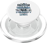 Straight Outta The Penalty Box - Umorismo del giocatore di hockey PopSockets PopGrip per MagSafe