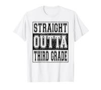 Straight Outta Third Grade Class of 2026 Boys Kids 3rd Grade Maglietta