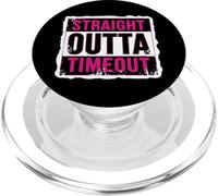 Straight Outta Timeout Bambino Punizione Ragazze Bambini Bambino PopSockets PopGrip per MagSafe