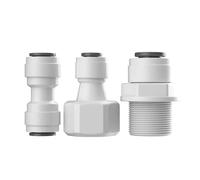 Straight RO Water Fitting - 17 Types Male And Female Thread 1/4 Inch 3/8 Inch Coupling Hose Pipe Connector For Water Filter And Reverse Osmosis System Parts(8)
