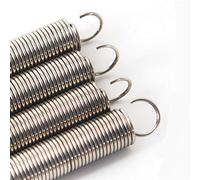 Straight torsion spring,Spring Tools,Dual Hook Small Tension Spring Steel Extension Spring Wire Dia 0.6mm Outer Dia 8mm Length 15-50mm, 10pcs, (Size : 35mm)(20mm)