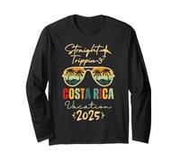 Straight Trippin Costa Rica 2025 Trip Family Summer Vacation Maglia a Manica