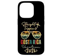 Straight Trippin Costa Rica 2026 Trip Family Summer Vacation Custodia per iPhone 14 Pro