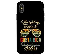 Straight Trippin Costa Rica 2026 Trip Family Summer Vacation Custodia per iPhone X/XS
