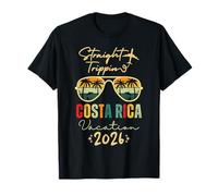 Straight Trippin Costa Rica 2026 Trip Family Summer Vacation Maglietta