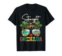 Straight Trippin Grenada Tropical Vacation Occhiali da Sole Maglietta