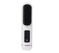 Straightener Brush, Hair Straightener, Cordless Straightener Brush, Usb Hair Straightening Comb, Usb Rechargeable Heat Straightening Comb with 4-Speed Temperature Control, Ideal for Easy Hair Styling