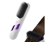 Straightener Brush - LED Display USB Rechargeable 4 Temperature Settings