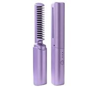 Straightening Brush, Hair Brush Straightener, Cordless Hot Brush Hair, Hair Straightening Brush 110-220 v for Home Salon Women Hair Beauty Accessories (Pink, Violet, Green)
