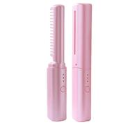 Straightening Brush, Hair Brush Straightener, Cordless Hot Brush Hair, Hair Straightening Brush 110-220 v for Home Salon Women Hair Beauty Accessories (Pink, Violet, Green)