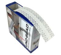 Strait-Flex Profilo del bordo UNO-BEAD 222 30,5 m | 1 rotolo | Profilo angolare flessibile per spigoli nel cartongesso, anima in PVC, rivestito in fibra, protezione bordi