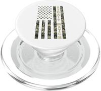 Strait Watch USA American Flag Camouflage Distressed Style PopSockets PopGrip per MagSafe