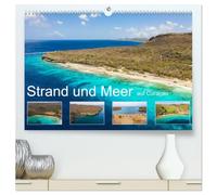 Strand und Meer auf Curaçao (hochwertiger Premium Wandkalender 2026 DIN A2 quer), Kunstdruck in Hochglanz: Die faszinierende Welt der karibischen Strände aus der Vogelperspektive