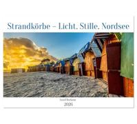 Strandkörbe - Licht. Stille. Nordsee Borkum 2026 (Tischkalender 2026 DIN A5 quer), CALVENDO Monatskalender: Farben, Formen und Ruhe - zwölf ... im Spiel von Licht, Jahreszeit und Nordsee.