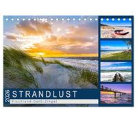 STRANDLUST: Fischland-Darß-Zingst (Tischkalender 2026 DIN A5 quer), CALVENDO Monatskalender: Malerische Bilder von der Halbinsel Fischland-Darß-Zingst