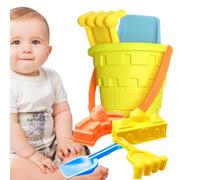 Strandsandspielzeug, Strandset Kinder - 5-teiliges Sandeimer-Set - Hinterhofspiel, -Outdoor-Spielzeug Kinder ab 3 Jahren Strandgarten, fördert die Feinmotorik