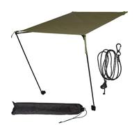 Strandschirme Für Sand, Strapazierfähig, Tragbar, Einziehbare Terrassenmarkise,Einziehbare Markisen-Strandschirme | Leichter Strandschirm, Terrassenmarkisen Für Wandern, Reisen, Picknick, Out, Verde