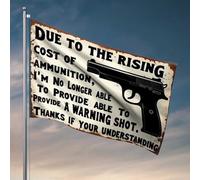 Strane bandiere in aumento costo munizioni: no warning shots available Flag Man Cabe Decor divertenti bandiere per ragazzi (120 x 180 cm)