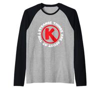 Strane Cose a Piedi nel quartiere con Gli Amici Maglia con Maniche Raglan